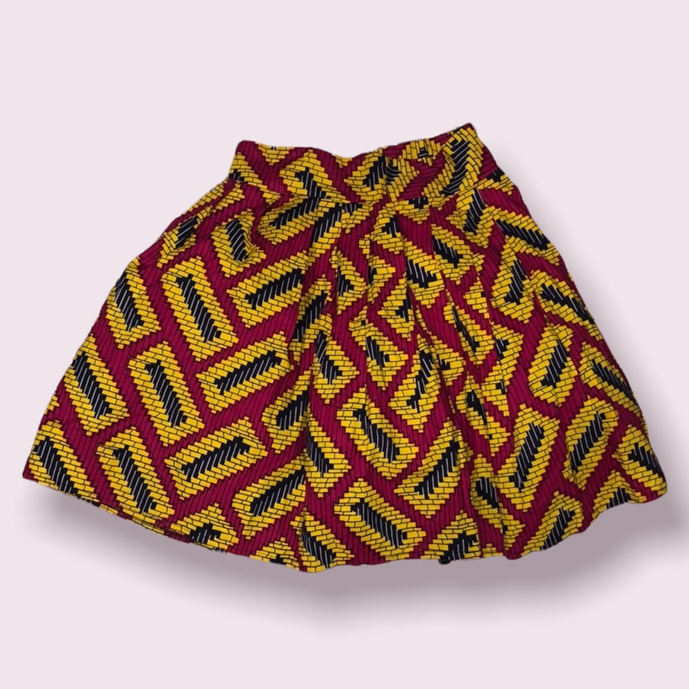 Midget Giraffe neon 90’s printed pleated tulle skirt